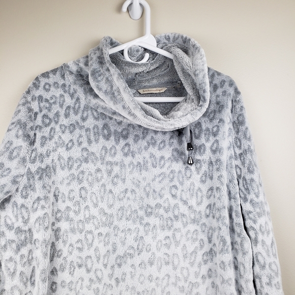 Soft Surroundings Fleece Tanzania Cowl Neck Size XL - Picture 5 of 14